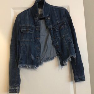 Cropped jean jacket